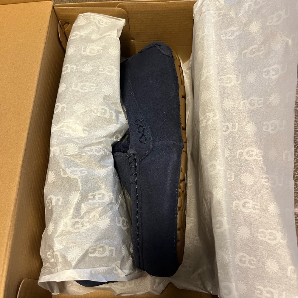 UGG Women’s Navy Slip-On Ansley Slippers
